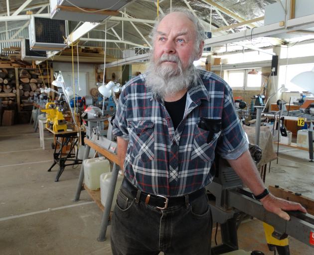 Waitaki Woodturners' Guild president Averill Jamison at the guild's workshop at Oamaru Racecourse, which was targeted by thieves at the weekend. Photo: Daniel Birchfield
