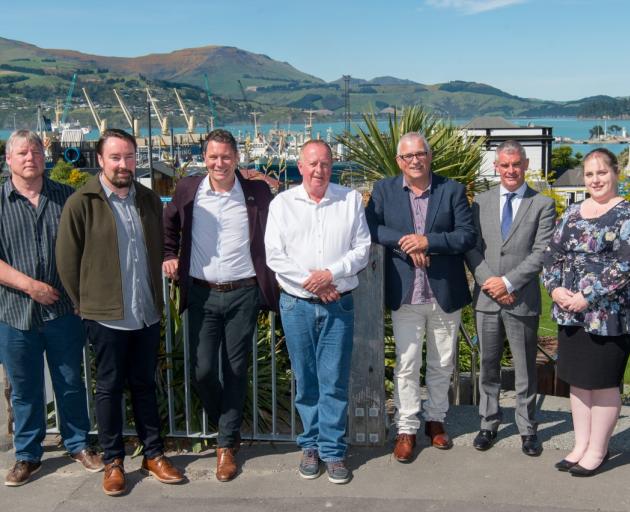 Banks Peninsula Community Board members Howard Needham, Reuben Davidson, deputy chairman Tyrone...