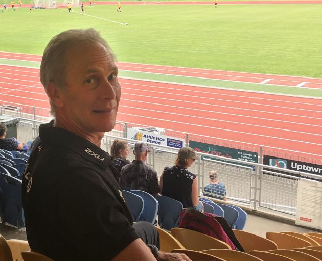 Athletics NZ chief executive Peter Pfitzinger at the Caledonian Ground on Saturday. PHOTO: STEVE...