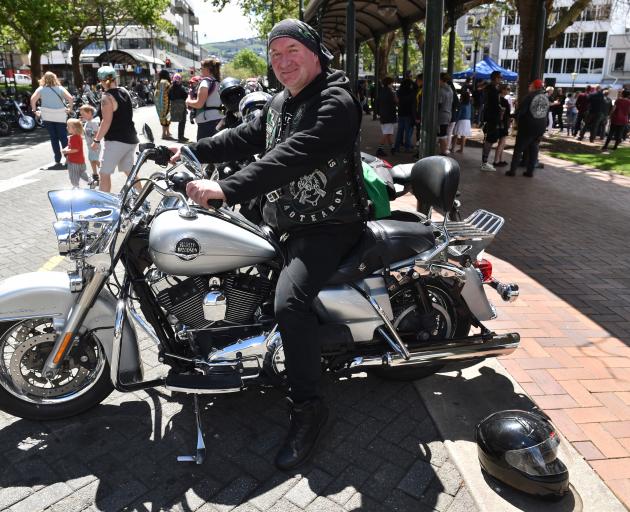 Getting on his motorcycle to raise awareness of  the issue of teen suicide is Garry McLennan, of...