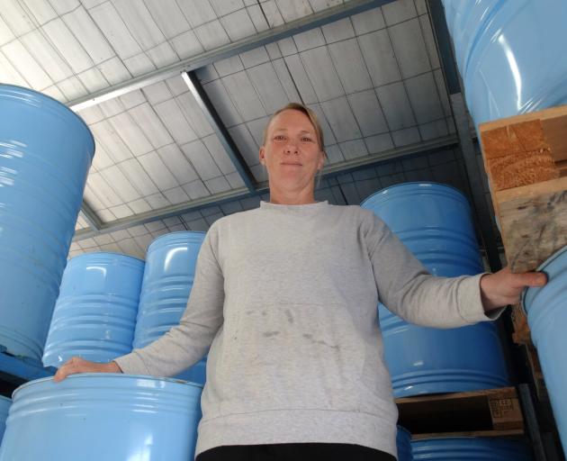 Cromwell beekeeper Sharleen Coker has 10 tonnes of spare thyme honey. Photos: Mark Price
