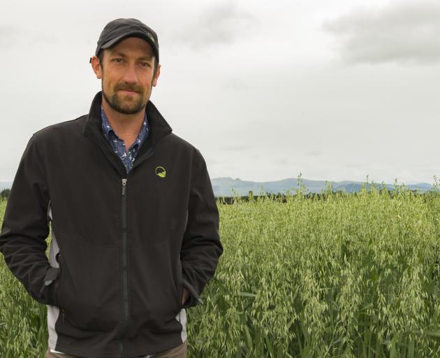 Plant and Food Research scientist Dr Brendon Malcolm, pictured in a field of oats, is one of a...