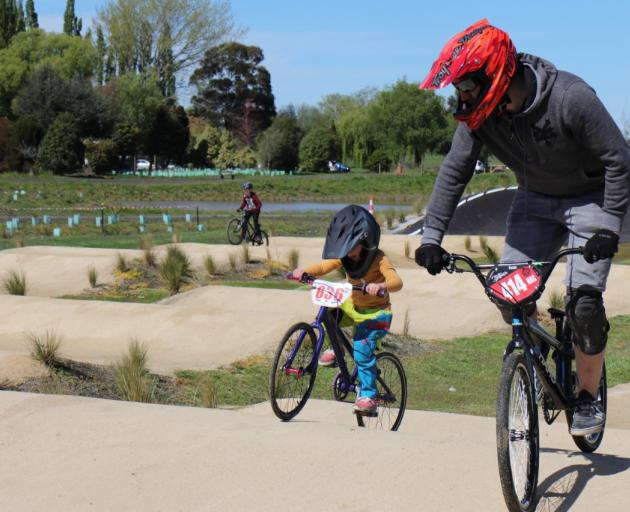 The recently opened BMX track in the Kaiapoi red zone.