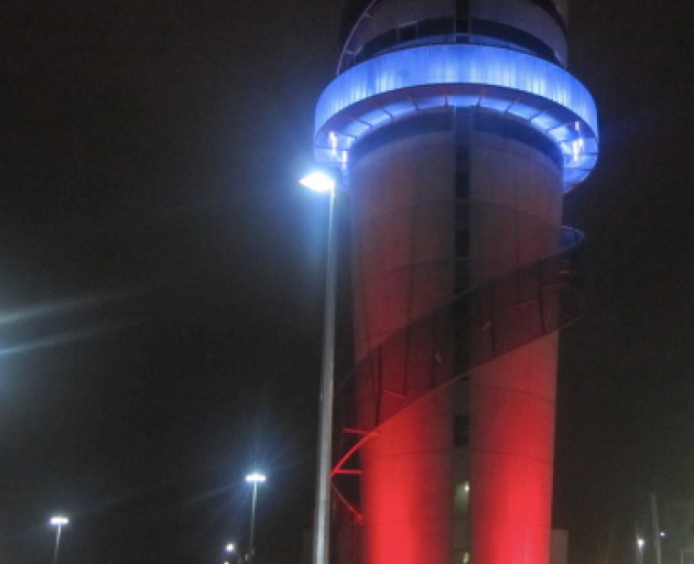 The Christchurch Airport control tower.