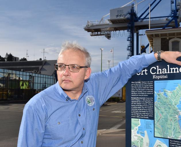 RMTU South Island organiser John Kerr in Port Chalmers. PHOTO: GREGOR RICHARDSON
