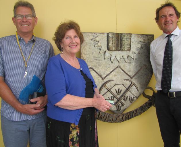 Retiring Dunstan High School assistant principal Mark Willyams (left), deputy principal Bev Anderson and assistant principal Alan Hamilton reflect on their decades at the school. The three are all retiring this year after a combined 83 years at Dunstan. P
