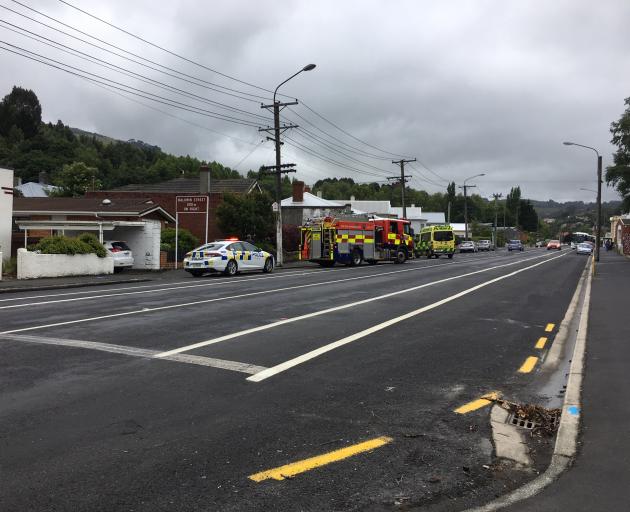 Emergency services were called to the crash on North Rd about 2.30pm. Photo: Emma Perry
