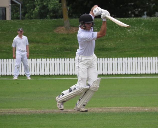 Harry Chamberlain did the job with bat and ball on Saturday. Photo: Canterbury Country Cricket...