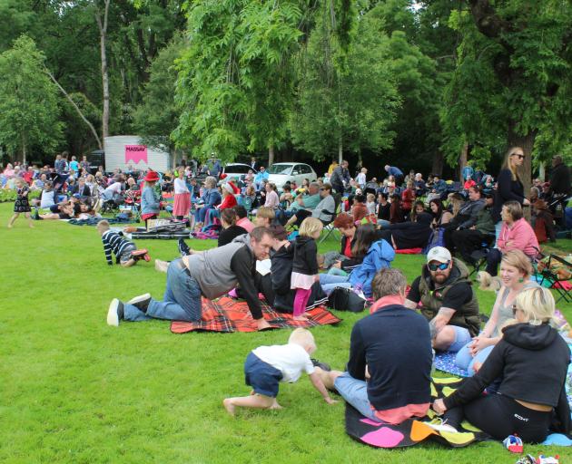 Hundreds of people gathered in Queens Park, Invercargill, on Saturday for the event.