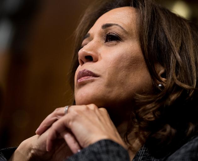 In September, Kamala Harris was among a handful of Democrats who aggressively questioned Kavanaugh. Photo: Reuters