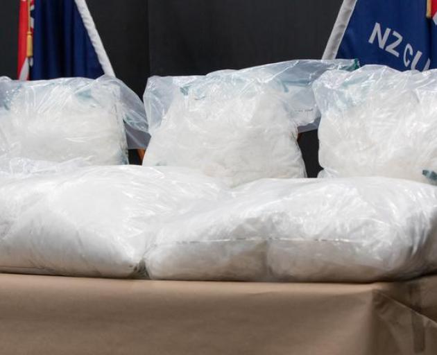Meth seized by Customs in February during an attempt to smuggle 110kg of methamphetamine and two...