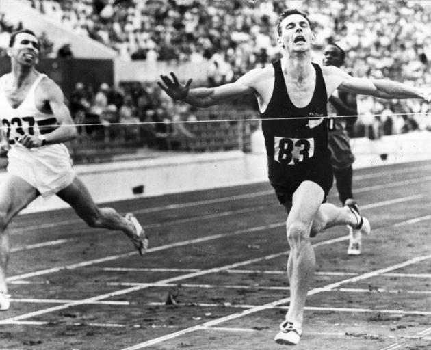 Peter Snell wins the 800m in Rome in 1960. Photo supplied.
