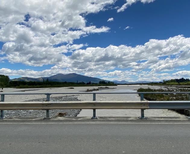 The view today from the Upper Rangitata Bridge at Arundel. Photo: Supplied