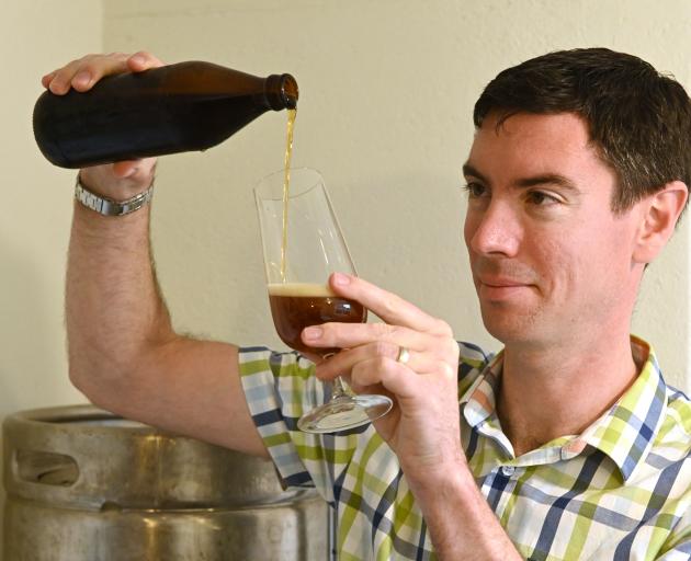 Dunedin man Simon Woods has found success at a national home brew competition. PHOTO: LINDA...