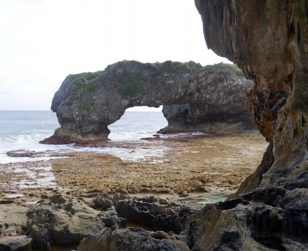 Tavala Arches at low tide.