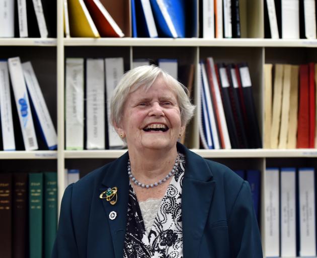 Leading genealogist Eleanor Leckie (82), at the Toitu Otago Settlers Museum archives yesterday....
