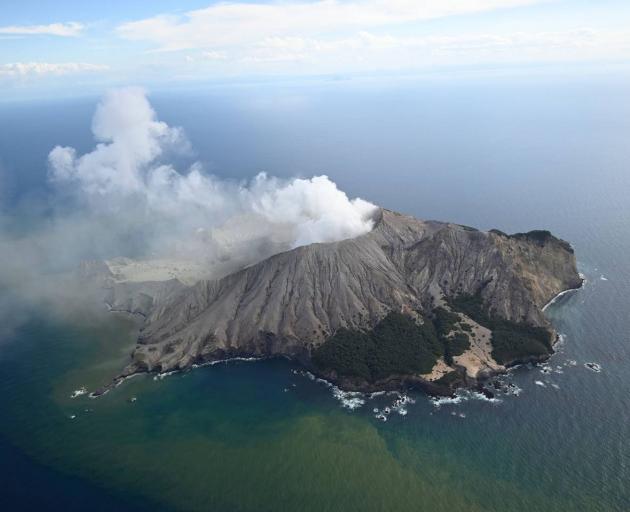 White Island erupted at 2.11pm yesterday. Photo:  New Zealand Herald