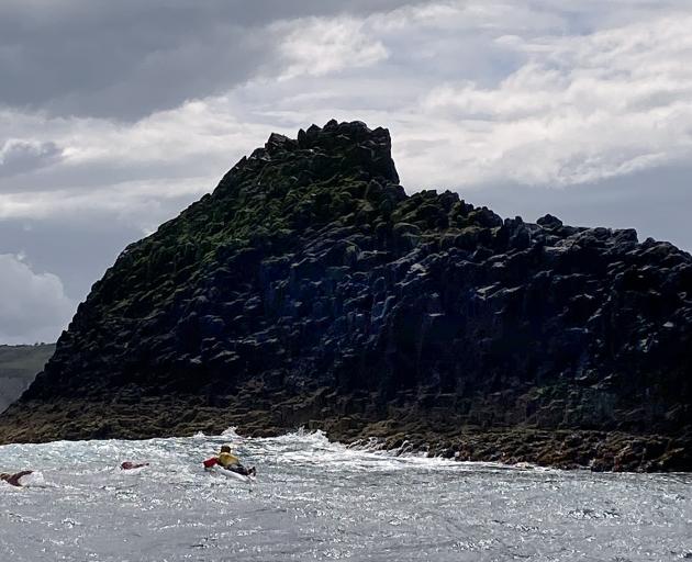 Mr Caughlin makes his way around the island. PHOTO: GERARD O’BRIEN