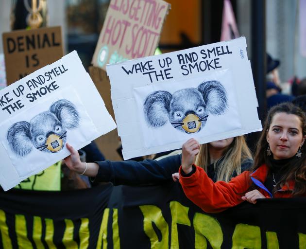 Protesters in London on Friday. Photo: Reuters 