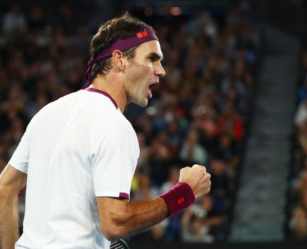 Roger Federer had a slow start but recovered to win a four-set match on Sunday. Photo: Reuters 