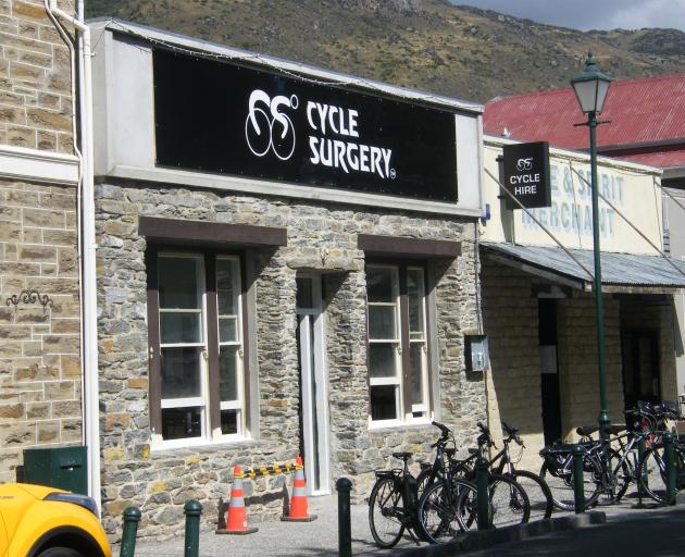 Branding at the Cycle Surgery building in Clyde has gone up. PHOTO: ADAM BURNS