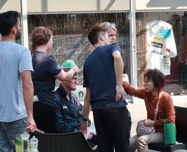 A couple were injured when glass "exploded" above their heads without in Queenstown. Photo:...