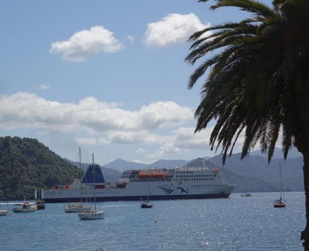 An Interislander ferry at Picton. Photo: RNZ file/Tracy Neal