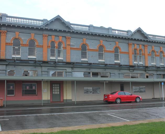 The removal of the Club Hotel's veranda has been approved by the Invercargill City Council. Photo...