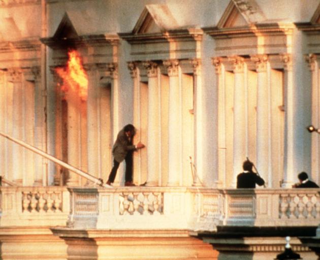 The Iranian Embassy Siege, London, 1980. Photo: Hulton-Deutsch Collection/CORBIS/Corbis via Getty...