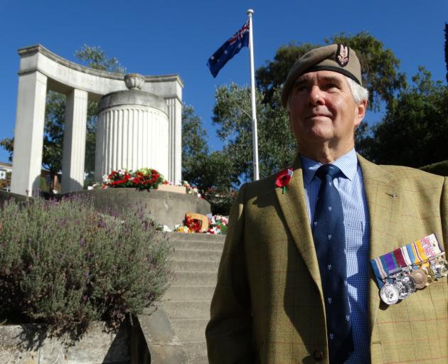 Former British SAS serviceman Tom MacDonald at the North Otago Returned and Services Association...