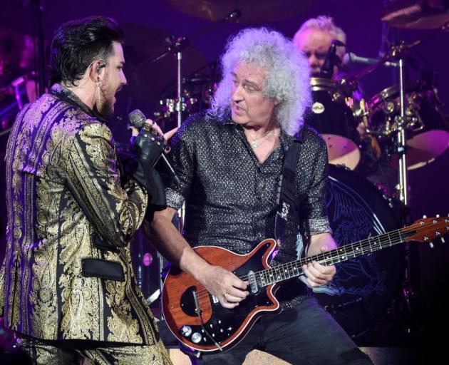 Adam Lambert and Brian May of Queen perform onstage during the 2019 Global Citizen Festival: Power The Movement in Central Park. Photo: Getty Images Adam Lambert and Brian May of Queen perform onstage during the 2019 Global Citizen Festival: Power The Movement in Central Park. Photo: Getty Images