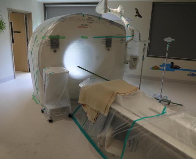 A CT scanner at the yet to be opened Christchurch Hospital Acute Services Building. Photo: RNZ...