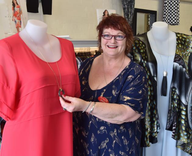 Paint the Town Red owner Diane McKenzie at her Dunedin shop in St Andrew St. Photo: Gerard O'Brien