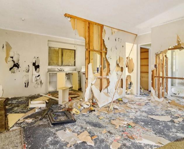 The three-bedroom, double-garage property in the suburb of Owhata is in such poor condition it is not safe to have open homes. Photo: Supplied via NZ Herald