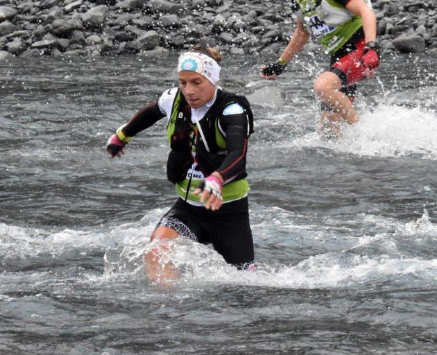 Simone Maier on her way to victory in the Coast to Coast last year.PHOTO: WAYNE PARSONS
