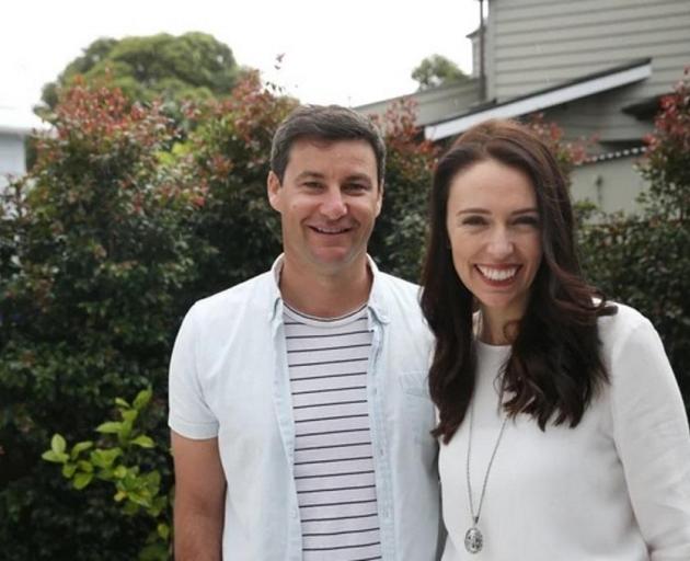 Clarke Gayford and Jacinda Ardern. Photo: NZ Herald