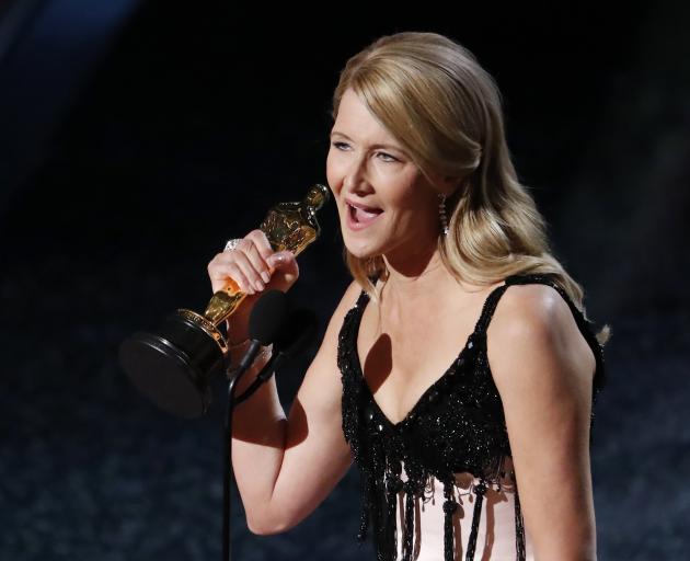 It was the first win for Laura Dern. Photo: Reuters 