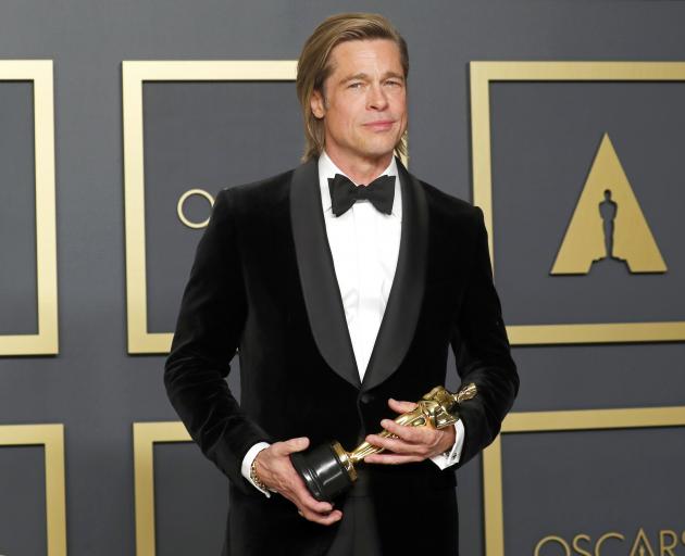 Brad Pitt won for Once Upon a Time in Hollywood. Photo: Reuters 