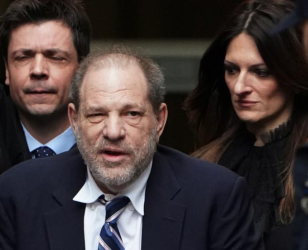 Harvey Weinstein (centre) with lawyer Donna Rotunno. Photo: Reuters 