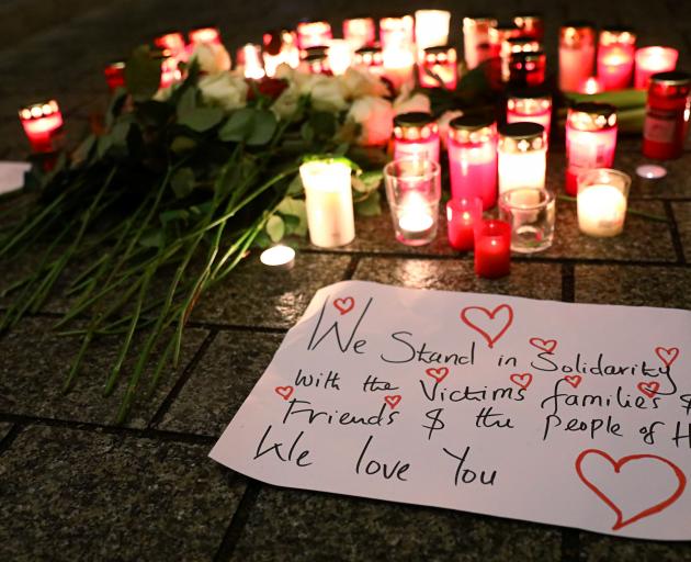 A vigil was also held in the capital, Berlin. Photo: Reuters