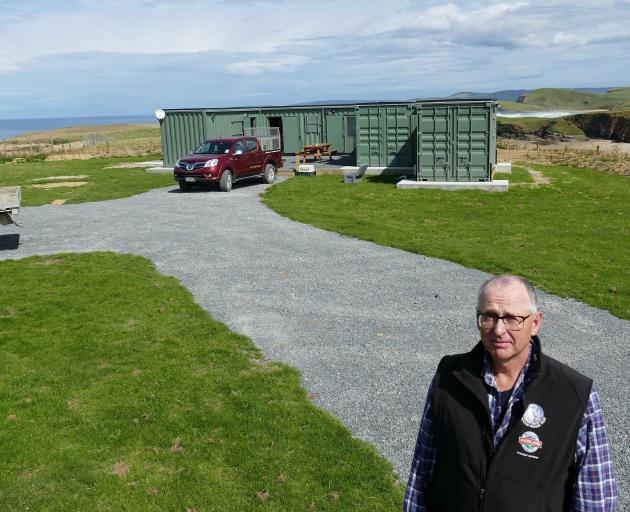 Yellow-Eyed Penguin Trust Long Point project manager Dave McFarlane at the trust's new Catlins...