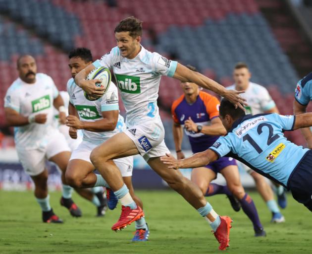 Matt Duffie of the Blues makes a break during their match against the Waratahs. Photo: Getty Images