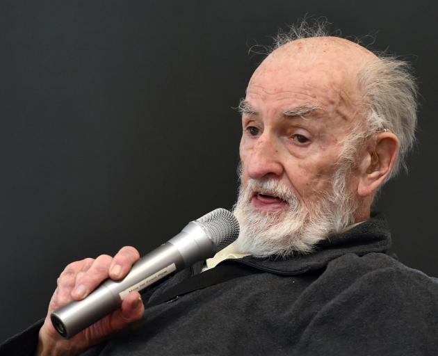 Community panellist John Manning yesterday discusses coping without a car. PHOTO: PETER MCINTOSH