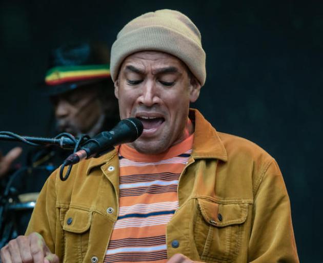 Ben Harper performing at Electric Avenue festival in Christchurch. Photo: Nick Paulsen