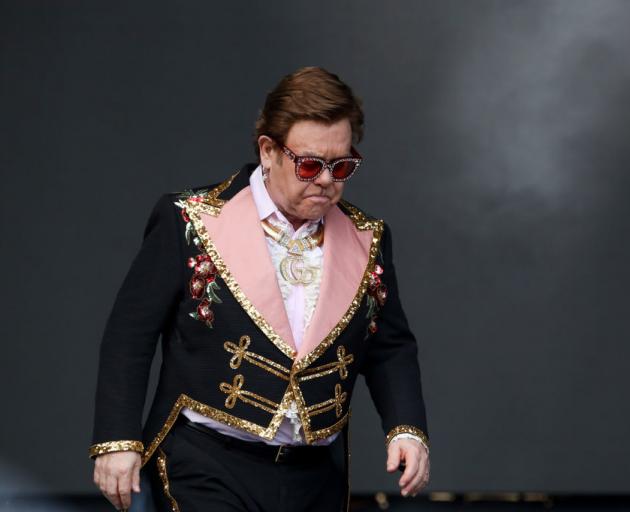 Elton John was forced to end his concert at Auckland's Mt Smart stadium on Sunday night. Photo:...