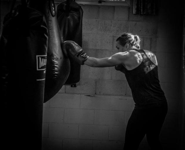 Debs Bean at work in the gym. Photo: File