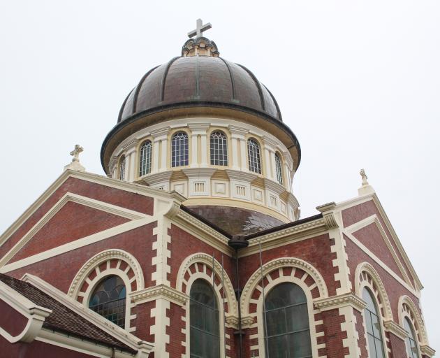 High winds last week damaged the dome of St Mary’s Basilica in Invercargill. Photo: Luisa Girao