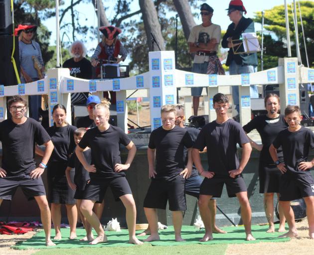 The I Love New Brighton festival started with a kapa haka performance. Photo: Nichola Tyson