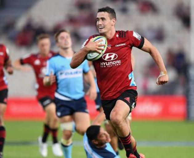 Will Jordan scores for the Crusaders. Photo: Getty Images via NZ Herald 