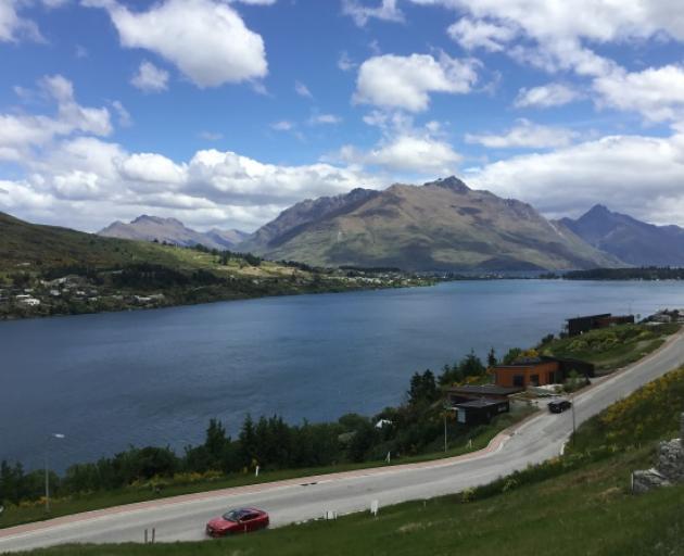 Sections have sweeping views of Frankton Arm and Cecil and Walter Peaks. Photo: Scene